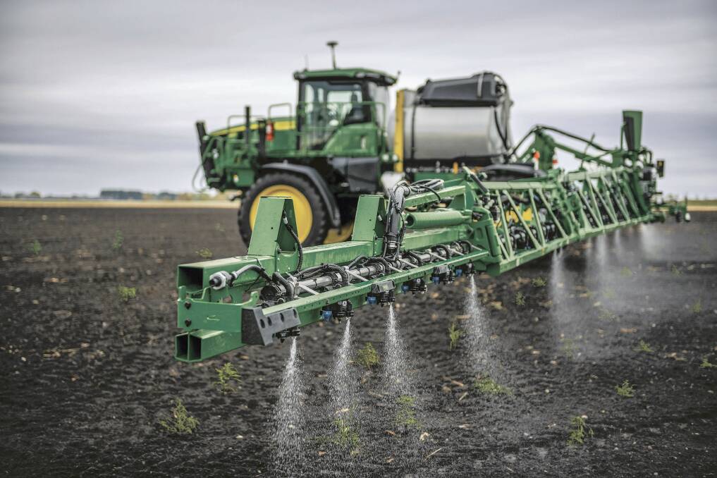SEE AND SPRAY: John Deere has bolstered its precision agriculture offering with See & Spray Select technology. 