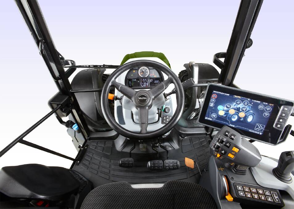 ROOMY CAB: The cabin of the new G Series tractor is roomy and designed to provide improved visibility for operators. 