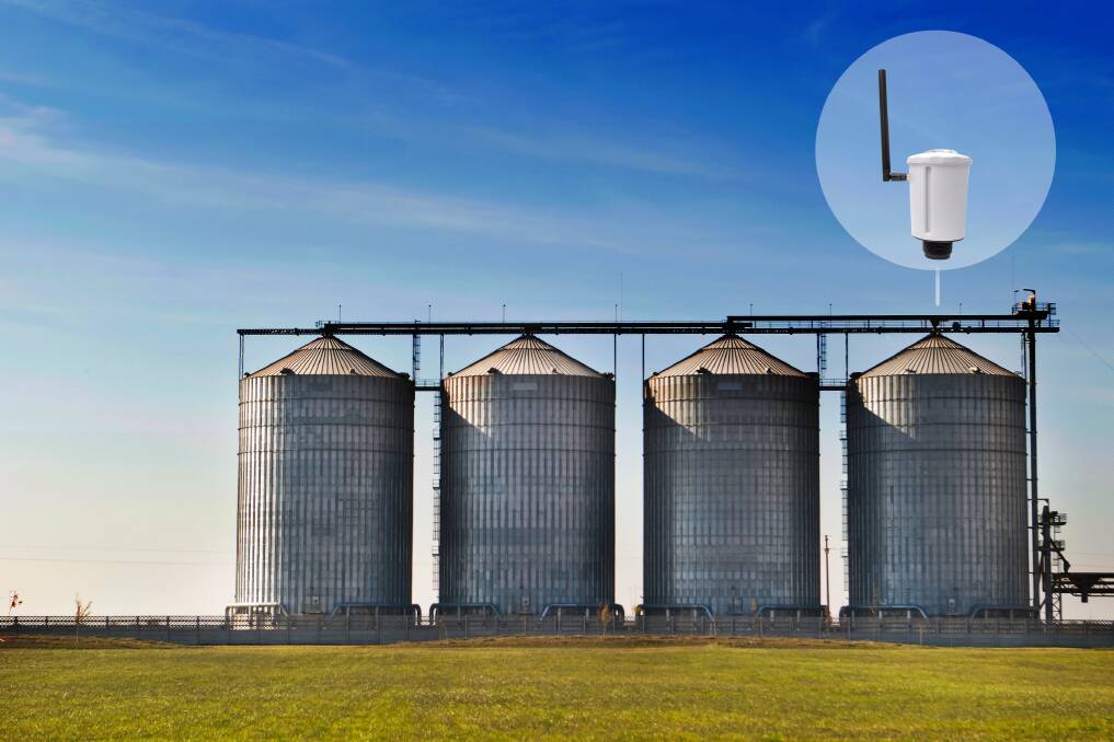 SAFETY LEVELS: The new sensor device designed by French company Terabee removes the need for people to physically climb up silos to check grain and material levels. 