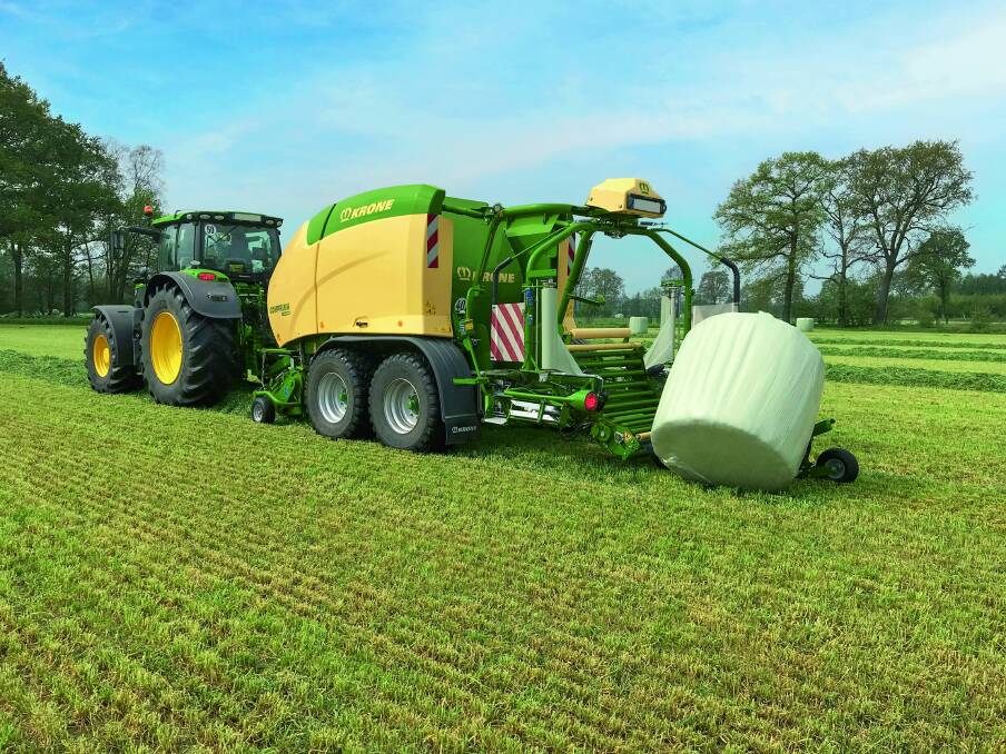 JOB WRAPPED UP: Krone has released its new Comprima CV 150 XC Plus baler wrapper onto the Australian market.