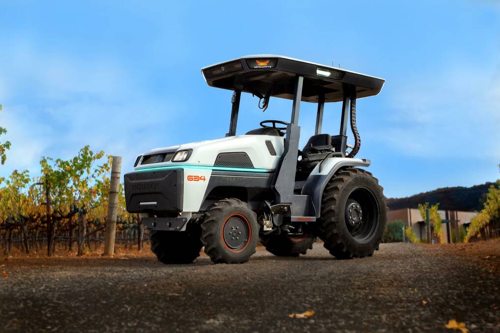 POWERFUL TECHNOLOGY: The smart all-electric Monarch compact tractor is now working in an historic family-owned vineyard in California. 