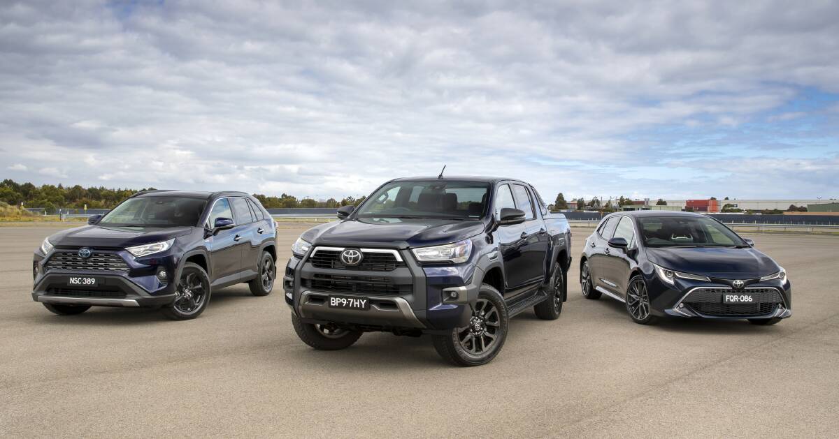 TOYOTA'S TOP TRIO: Toyota's Rav4, HiLux ute and Corolla passenger car maintained their popularity with new car buyers during February. 