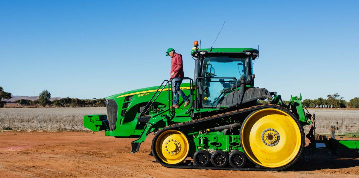 CONNECTIVITY: The Clark brothers from Jamestown, South Australia, collect key real-time data while operating their fleet of cropping machinery. 