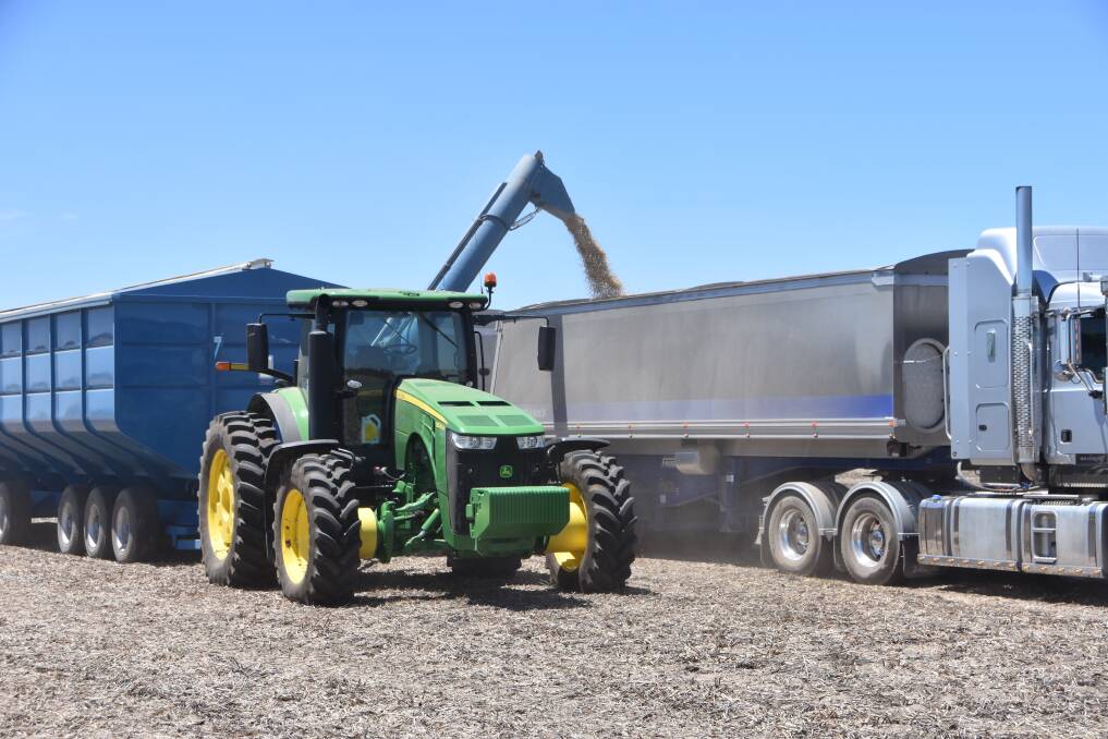 HARVEST DOLLARS: Last year's bumper grain harvest in many regions has helped fuel a spike in the buying of new tractors and farm machinery. 