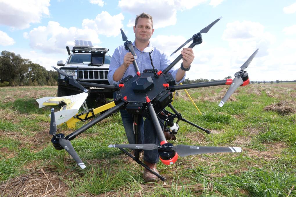 MILITARY PRECISION: Tristan Steventon said his career in the Amy where he received large amounts of information and then had to act on it has helped shape his attitude to using data collected by drones for better and faster decision making in agriculture. 