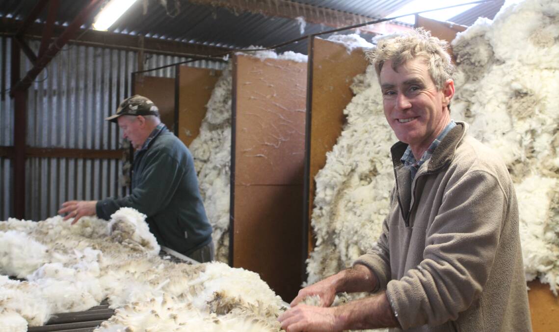 SOMETHING TO SMILE ABOUT: Wool growers like Michael Rodger are now reaping the rewards after weathering some tough times.