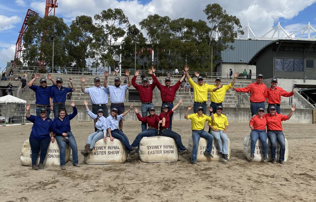 Young Farmer teams from Victoria, NSW, Queensland, Western Australia and South Australia assembled at Sydney Royal Show.