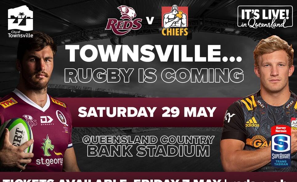 The Reds are bringing Super Rugby back to Townsville for the first time in 15 years.