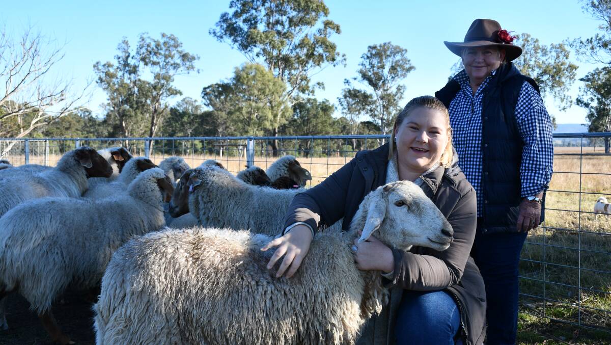 POINT OF DIFFERENCE: Mother and daughter team, Carolyn and Dallas Davidson love sheep for their unique personality and produce. 