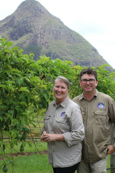 Jane and John Ritcher thought the government rebate was a lifeline for their passionfruit farm, only to be the final blow. Credit: Growcom.
