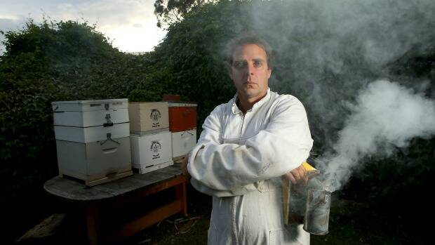 Simon Mulvany, founder of Save the Bees Australia is facing a defamation action from Kerry Stoke's Capilano honey for running his campaign. Photo: Pat Scala