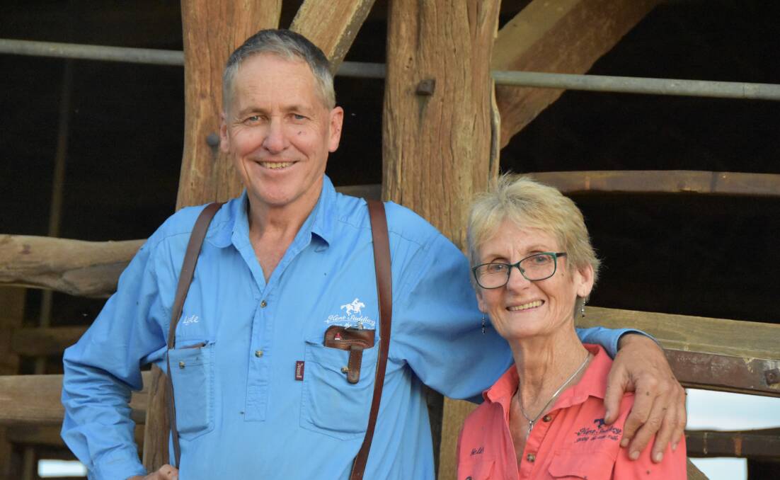 Lyle and Helen Kent, who have been travelling through outback Australia selling their wares for almost 30 years. 