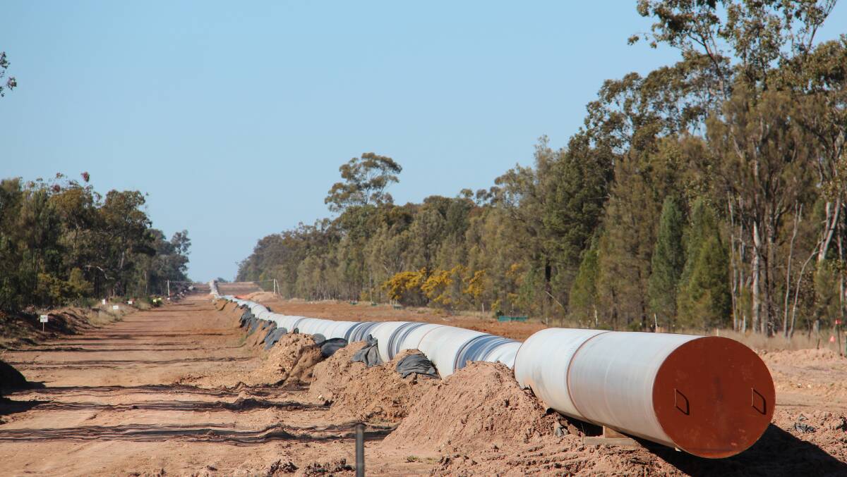 A gas pipeline in the Surat Basin. Source: Lock the Gate Alliance. 
