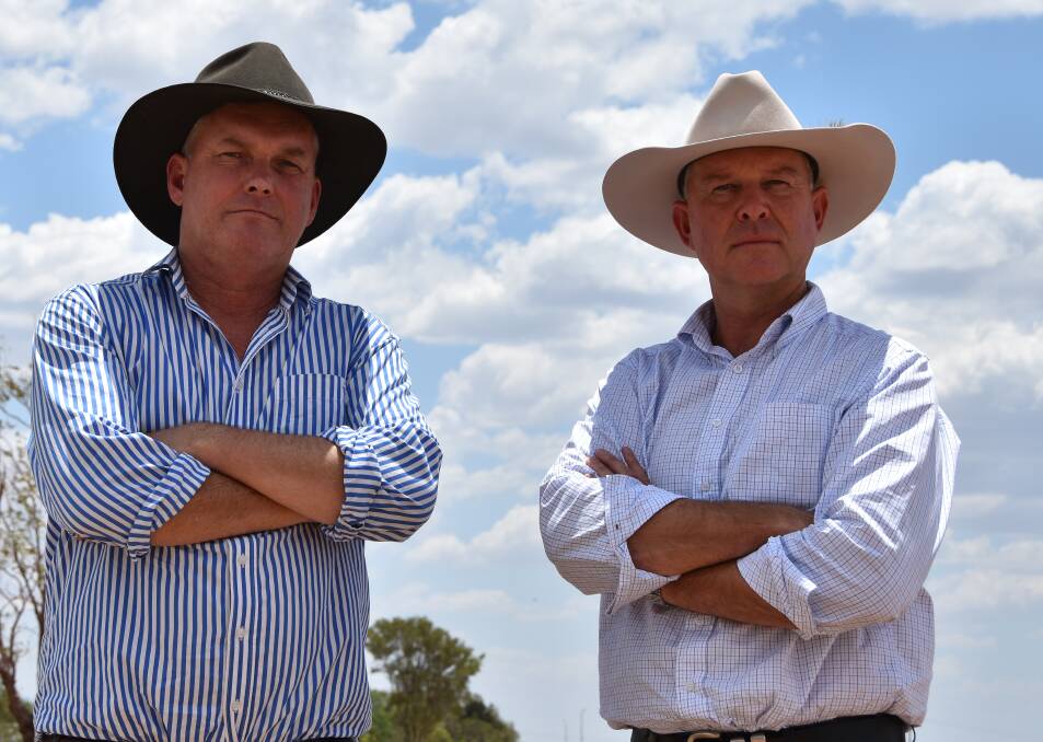 The LNP's Lachlan Millar and Tony Perrett travelled to western Queensland to hear community concerns about the future of QATC. 