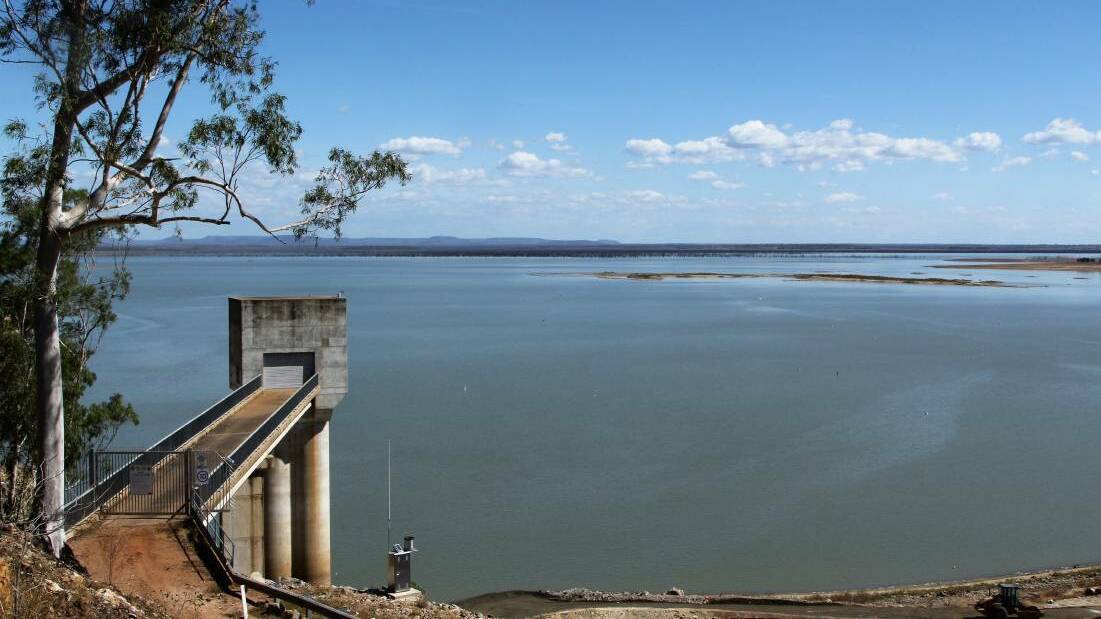 SEND IT DOWN HUEY: The Fairbairn Dam is at 24.8pc capacity thanks to recent rainfall in parts of the catchment area over the past fortnight. 