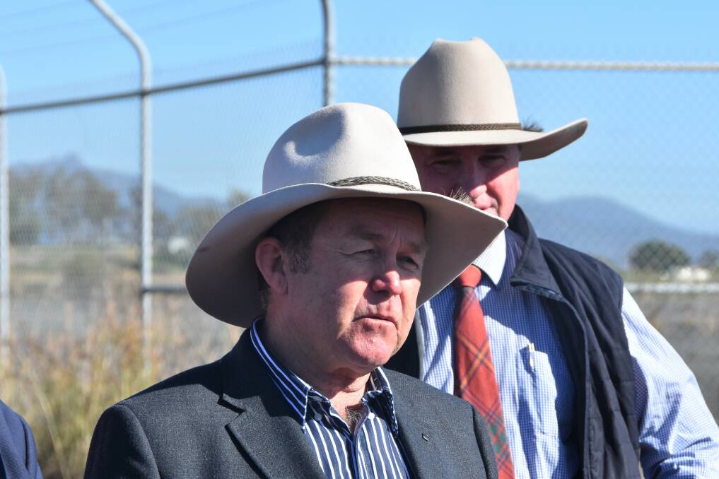 Callide MP Colin Boyce has been selected in the LNP pre-selection to run for the federal seat of Flynn. He is pictured with Deputy Prime Minister Barnaby Joyce in Gladstone on Tuesday. Picture: Ben Harden