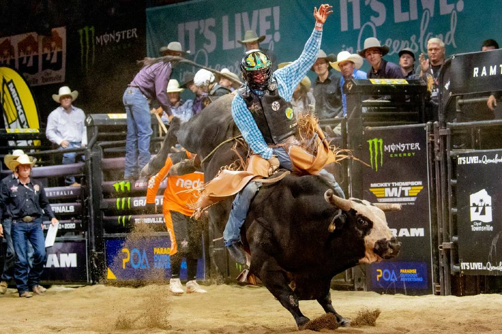  Clermont's Brady Fielder in action in the grand final. Picture: PBR 