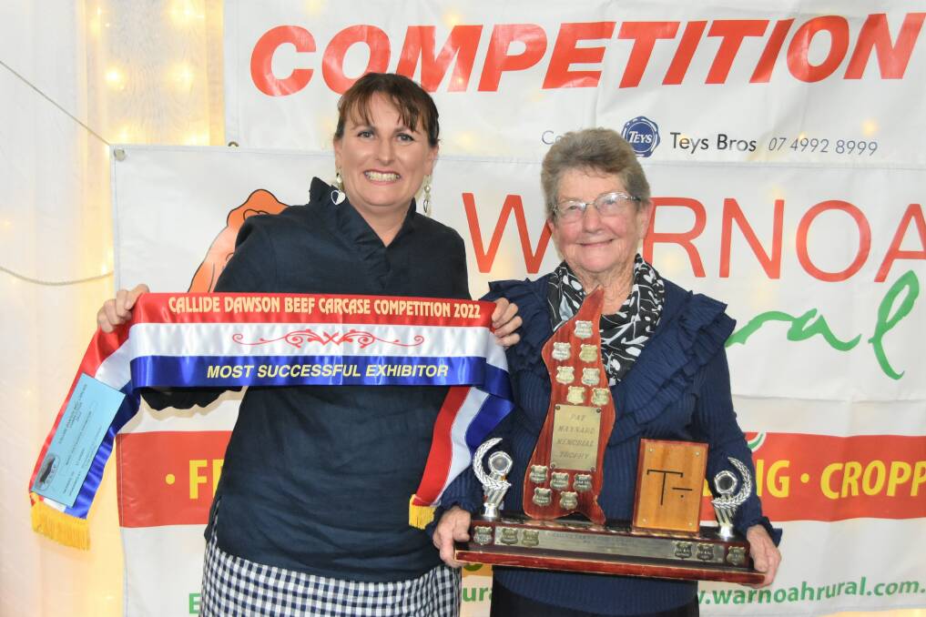 CDBCC president Michele Goody, with her aunt Girlie Goody, who won Most Successful Exhibitor. Pictures: Ben Harden