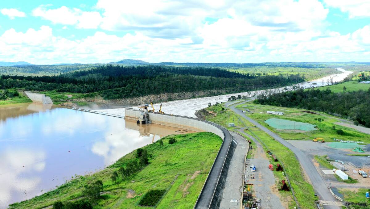  Paradise Dam, on the Burnett River 80km south-west of Bundaberg, will hold a 300,000 megalitres of water when the dam is restored to full capacity. Photo: Sally Gall 