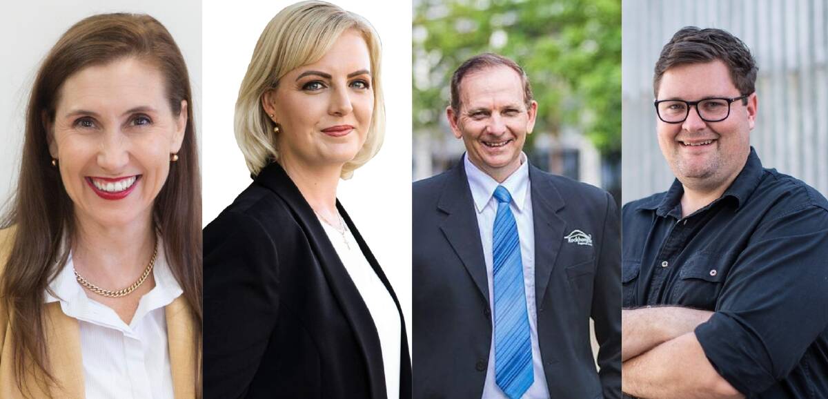 Cr Donna Kirkland, local business owner Nyree Johnson, Cr Tony Williams and Christopher Davies are among the confirmed candidates running for Rockhampton mayor in the upcoming by election yet to be announced.
