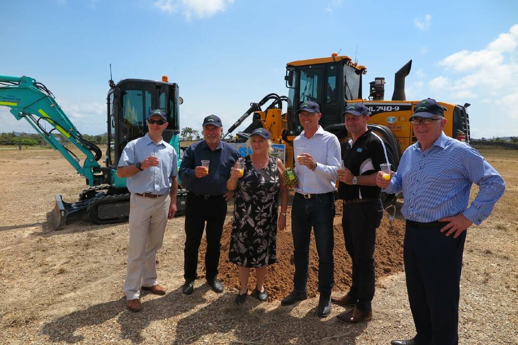 Attendees at the sod turning event in 2019 were able to taste the products the plant would have been able to produce. 
