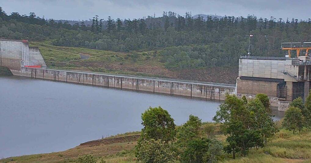 Recent rainfall in the Paradise Dam catchment has resulted in an increase of 30,000 megalitres to Paradise Dam since March 15. Picture: Sunwater 
