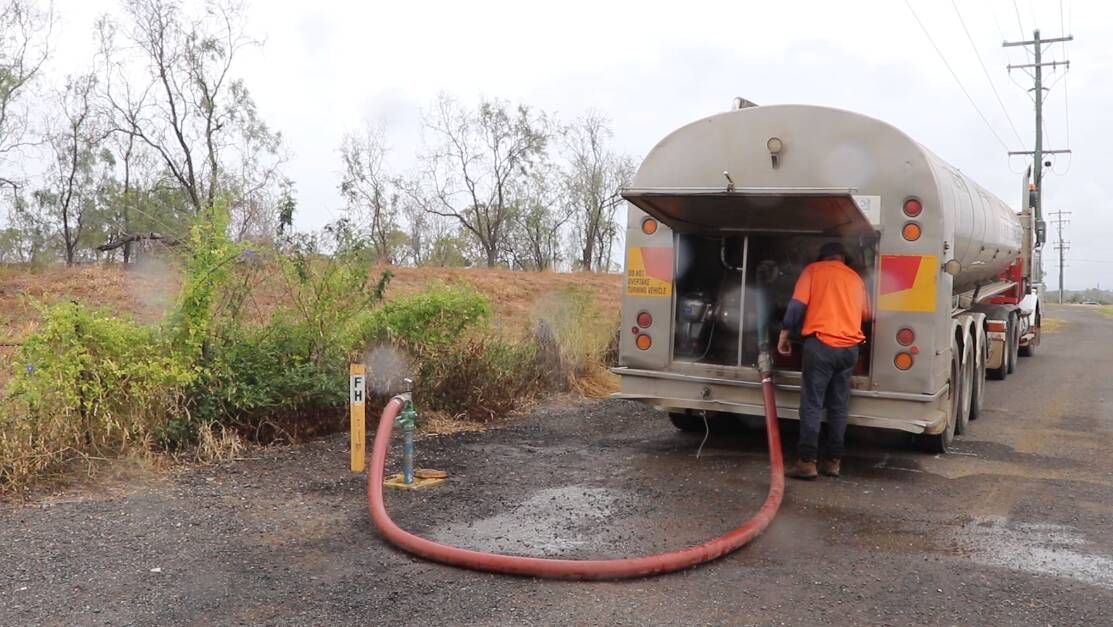 There will be approximately 20 tanker loads per day which will supply at least 0.5 ML at a cost to the Queensland Government of $3000-5000 per day. Picture: RRC

