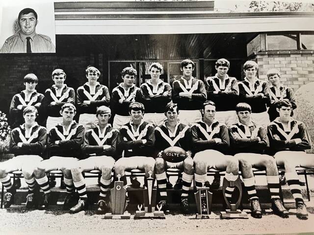 Emerald Agriculture College rugby league team in 1971-1972. 