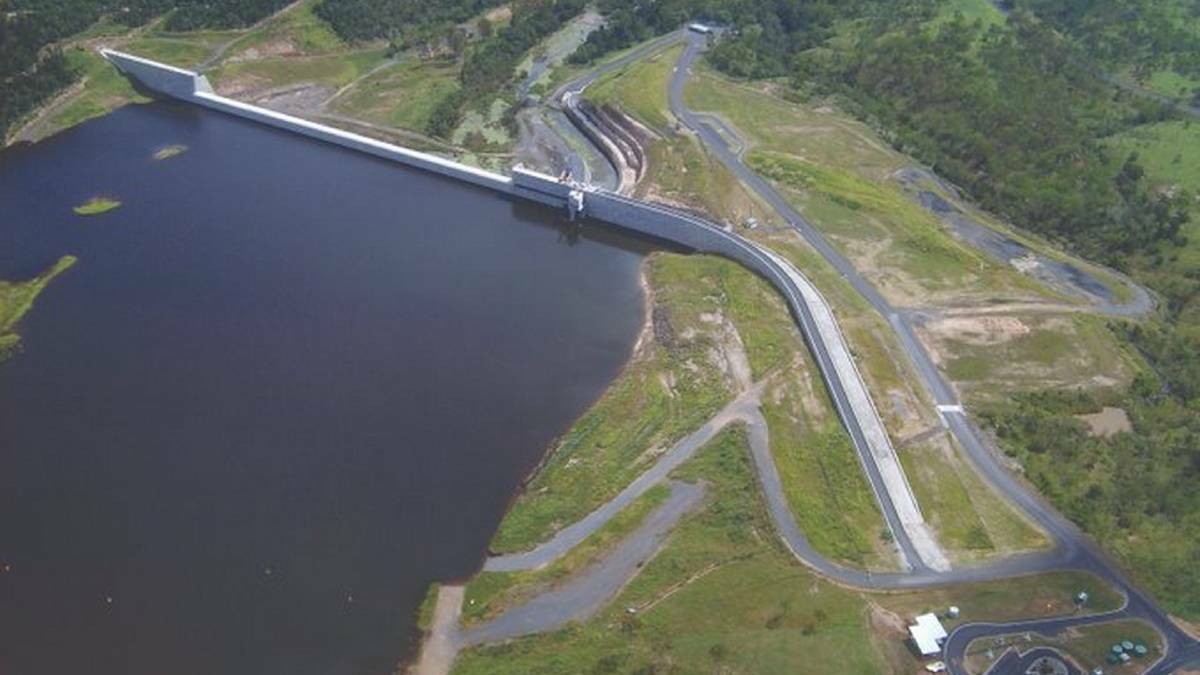  BURNETT RIVER: The 300,000 megalitre Paradise Dam is being reduced by 5m after safety concerns were raised about the dam wall's integrity. Picture: Sunwater 
