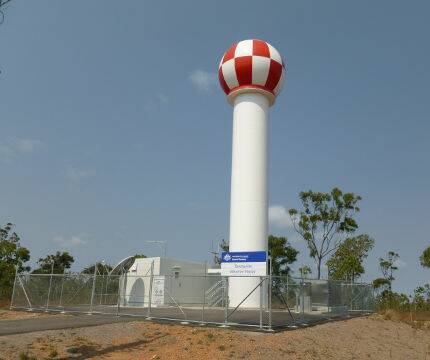 The Townsville BoM weather radar is situated on the Hervey range and it monitors severe weather events including floods, thunderstorms and tropical cyclones. Picture: BoM