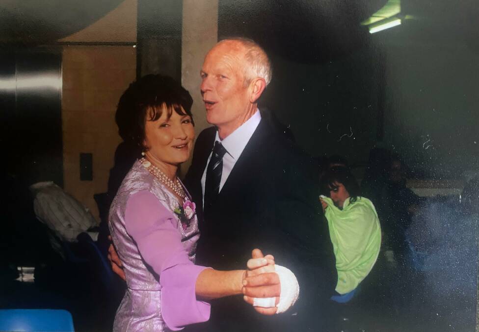 Tracy and Dick Jensen at a dance in the Atherton Tablelands. Picture: Supplied 