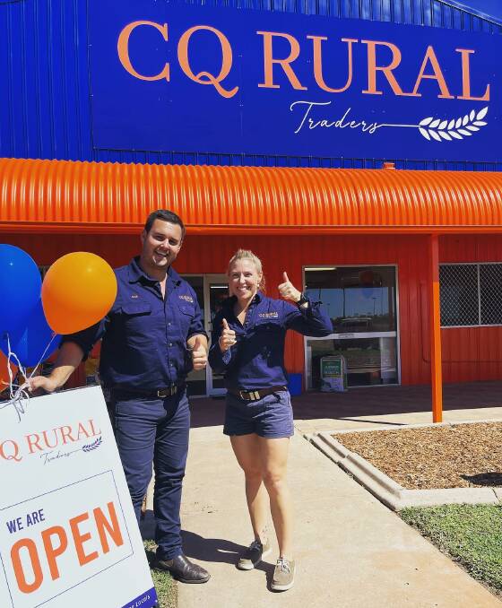 Meet the owners of Emerald's newest rural traders store Sam Doust and Cassie Turner. Photo: Supplied