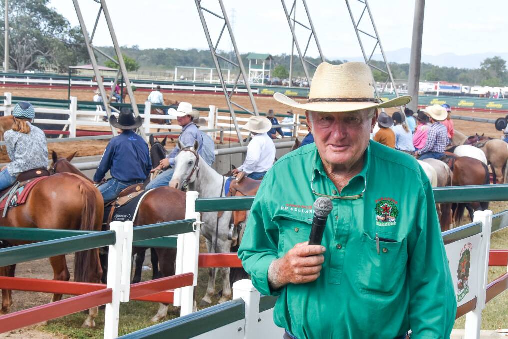 Australian campdraft icon Trevor Shelly is one of the announcers at this year's Paradise Lagoons Campdraft event in Rockhampton. Photo: Ben Harden