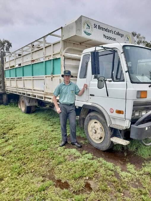 St Brendan's College grade 10 student, Cody Killalea, has come up with a solution to combat the amount of water used in the clean up process of livestock cartage.