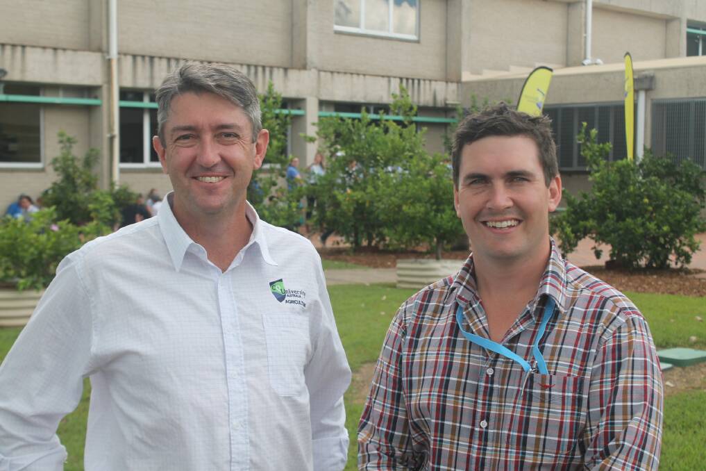 Michael Thomson, CQUniversity and Ethan Mooney, Northern Conference Coordinator and Teys Australia Biloela manager hailed the four day conference a success. Picture: Ben Harden