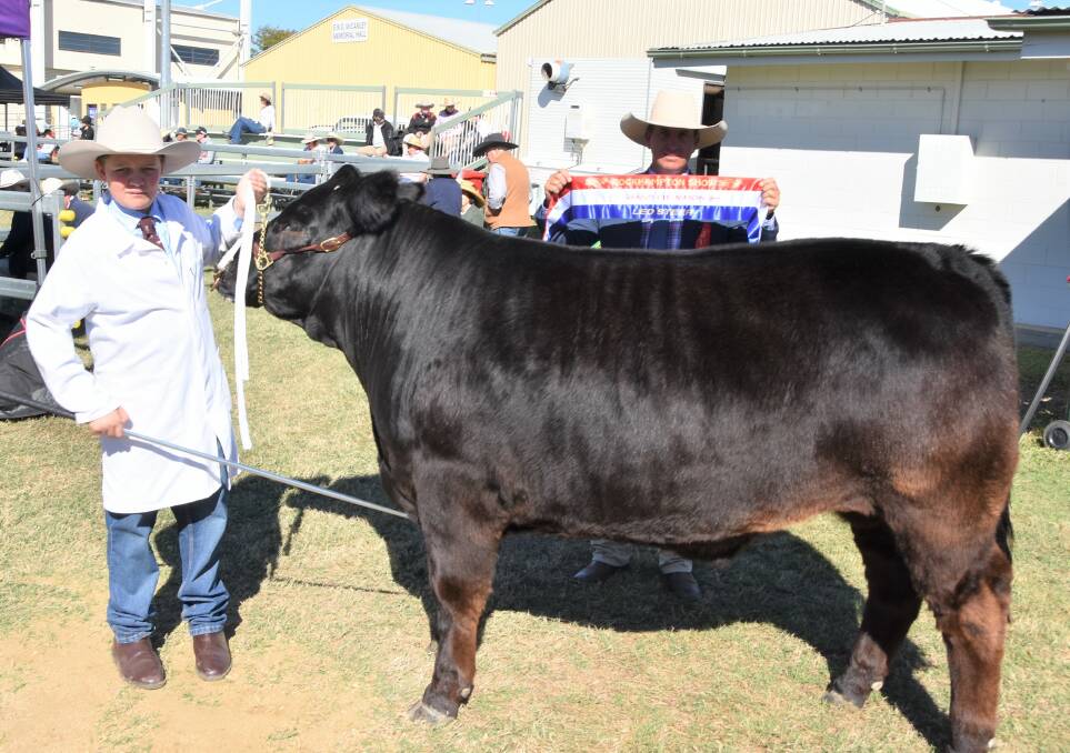 Weighing in at 690kg at 18-months-old, the Limousin/Angus-cross steer was also the winner in his 501kg and over weight range class.