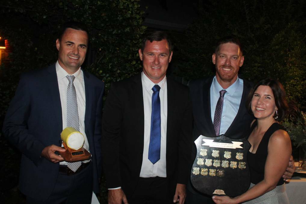 Nigel and Beth Burnett, and their farm manager Dean Thompson, took out the quality and highest yield awards for the 2019/20 Central Highlands cotton season in early 2021. Photo: Ben Harden