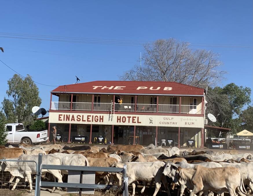 The Einasleigh Hotel, constructed in 1909, was erected during a brief period of prosperity and expansion in the copper mining town of Einasleigh, during the peak extraction years of the Einasleigh Copper Mine. Picture: Supplied. 