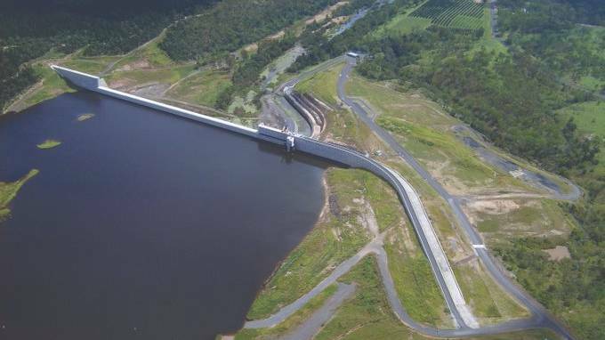 BURNETT RIVER: The 300,000 megalitre Paradise Dam is being reduced by 5m after safety concerns were raised about the dam wall's integrity. Picture: Sunwater