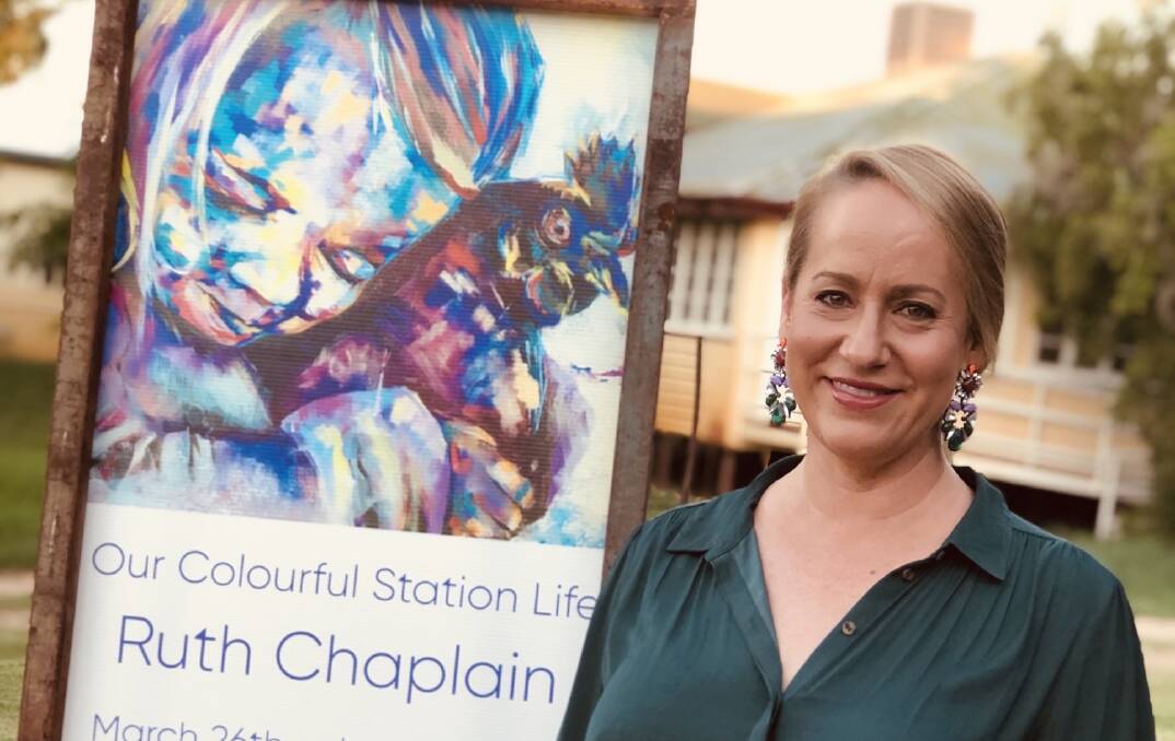 Cloncurry artist Ruth Chaplain has held her first art exhibition, showcasing the beauty of station life.