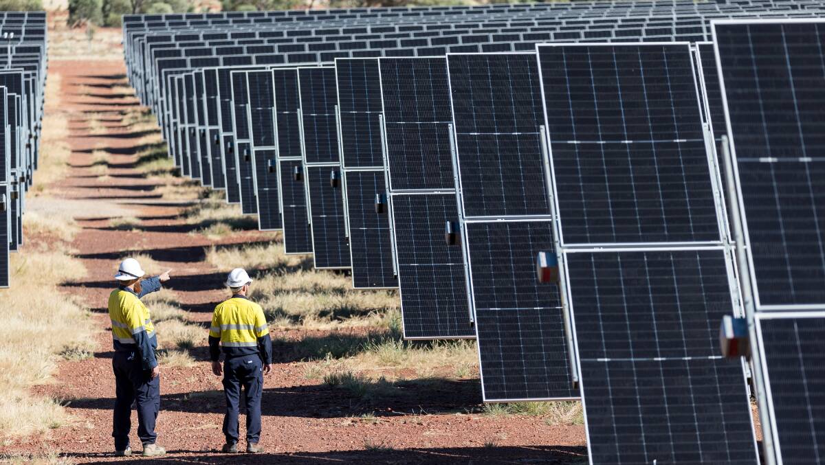 184,000 panels make up Dugald River Solar Farm at Mount Isa. Picture supplied.