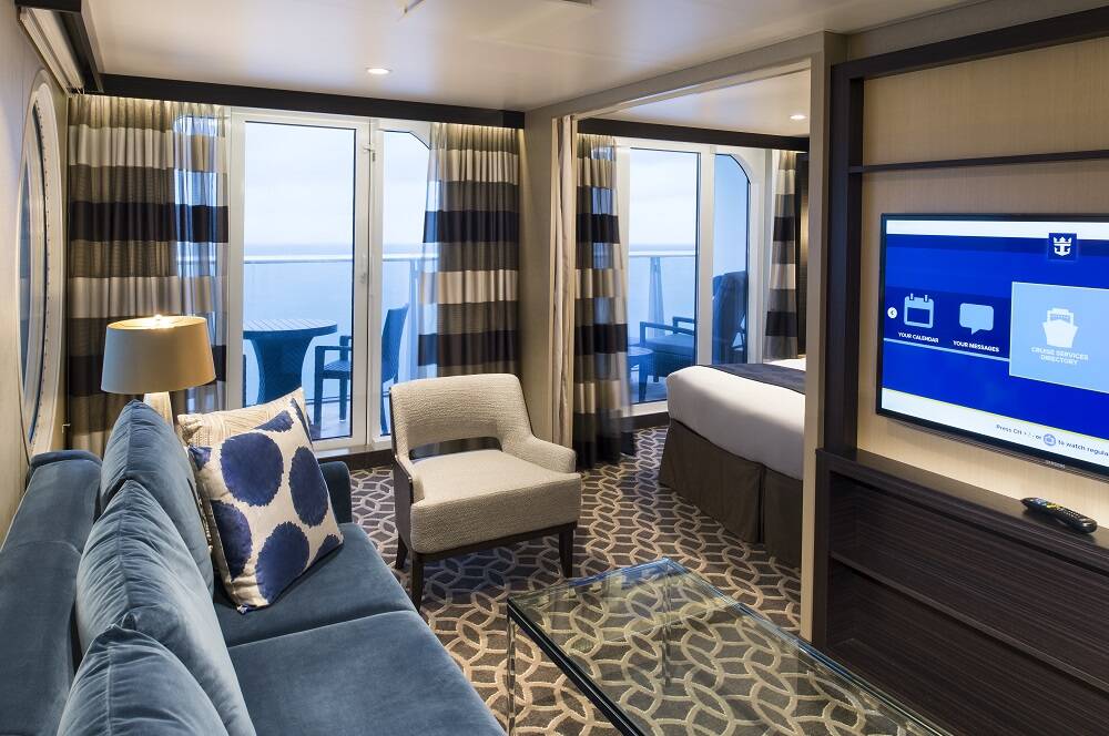 Every room aboard the Royal Caribbean is designed for maximum comfort.