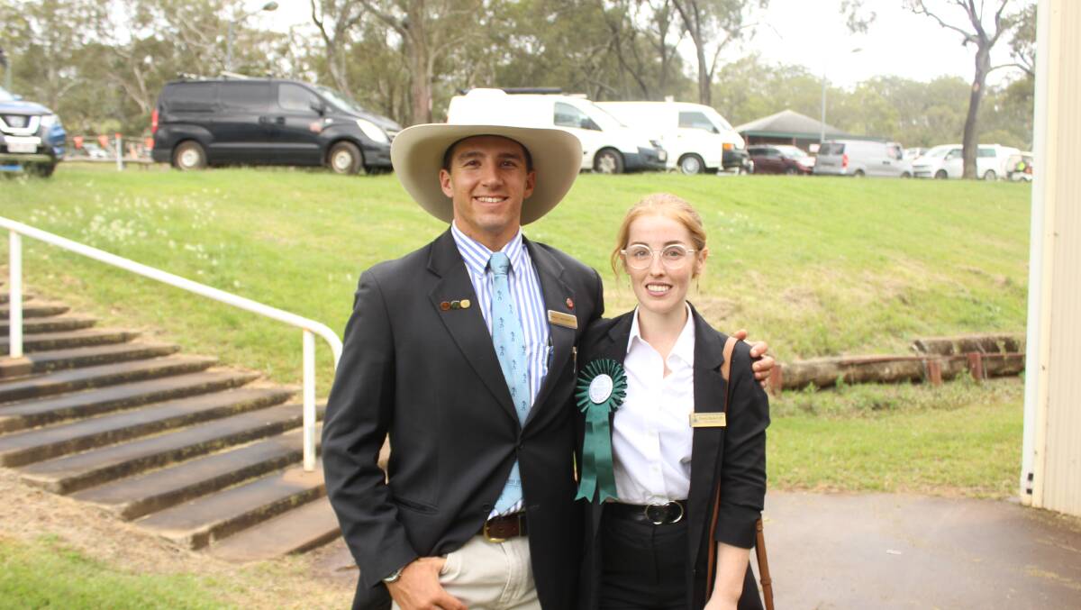 Darling Downs rural ambassador Lawrence Sehmish-Lahey and runner-up Portia Baskerville. 