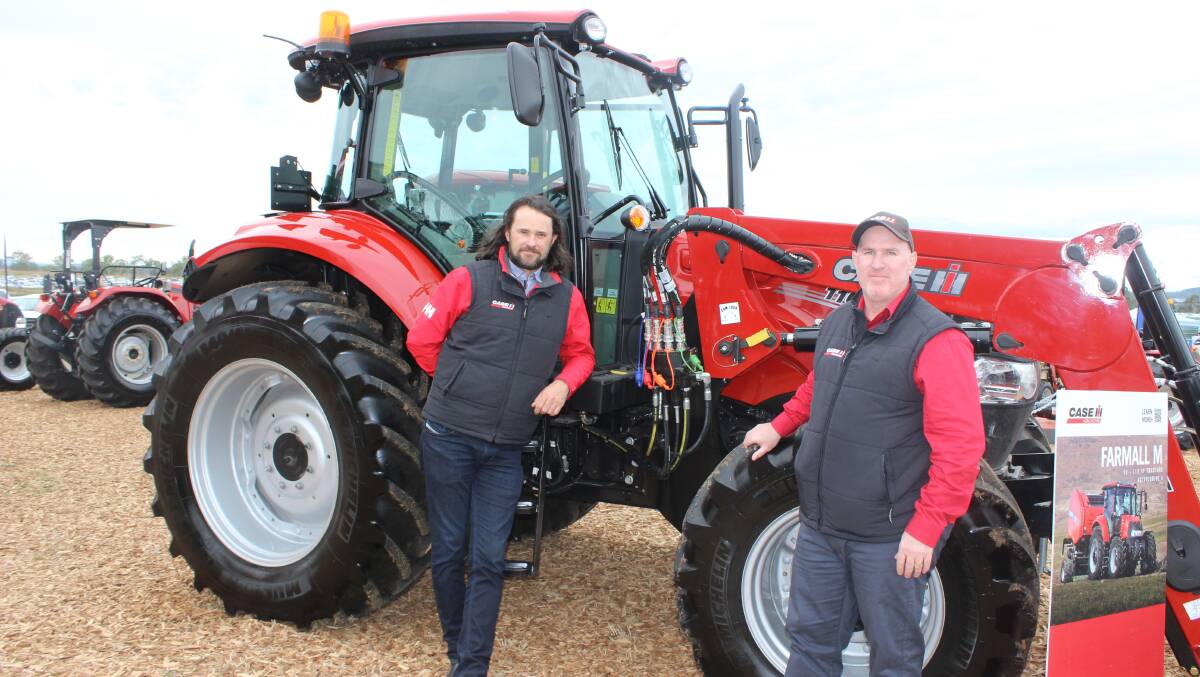 Case IH ANZ general manager Pete McCann and product manager for mid horsepower and compact tractors Seamus McCarthy.