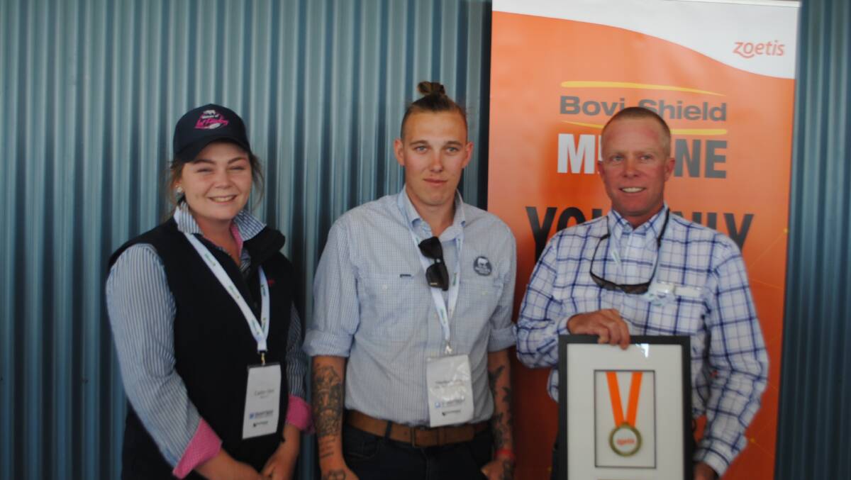 Caitlin Obst, Hayden Nobel and David Duncan were finalists for the Excellence in Feedlot Education Medal. 