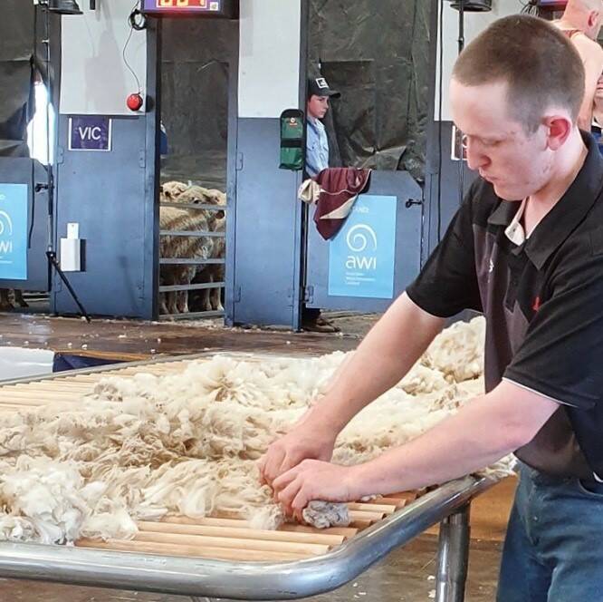 Alexander Schoff took part in the national wool handling competition. 
