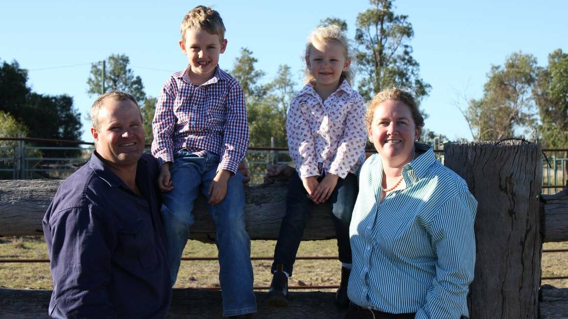 Craig, Beau, Maggie and Bec Beissel are the family behind Maranoa Beef. Photo supplied.