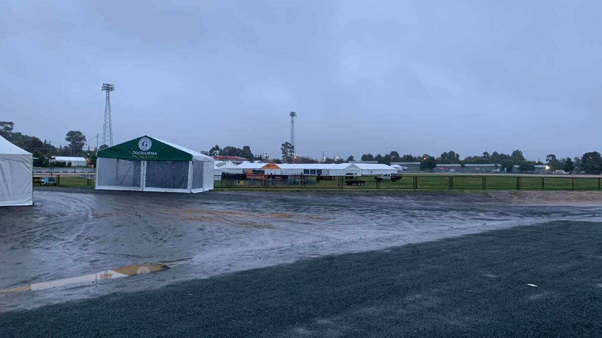 The grounds of Bendigo's Prince of Wales Showground were left empty after the late cancellation of the Australian Sheep and Wool Show. Picture- Craig Davidson.