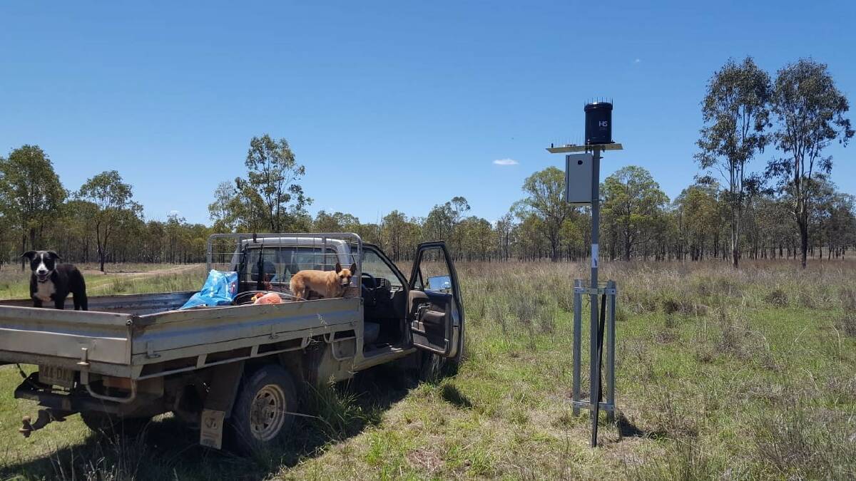 DATA COLLECTION: One of the 20 fully-automated, satellite rain gauges being trialled by graziers across Queensland. 