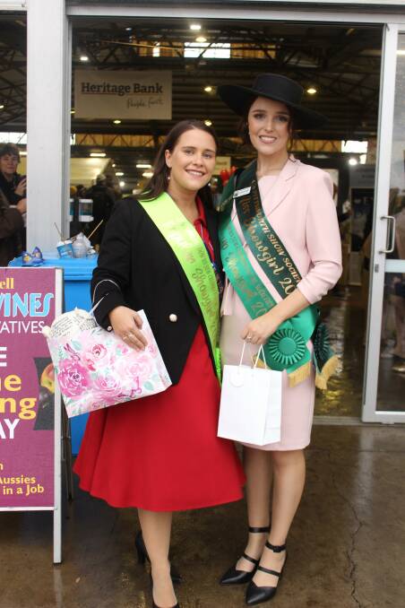Darling Downs Miss Popular Keely Berther and showgirl runner up Gabriella Moffat.